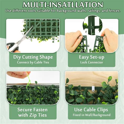 Duerer Artificial Grass Wall Panels, 8 Pack 10 x India | Ubuy