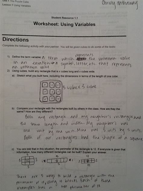 Image result for Math Learning Variables Work Sheet