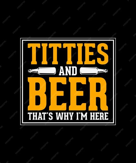 Premium Vector | Oktoberfest tshirt design titties and beer that's why ...