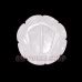 Crystal (Sphatik) Lakshmi Charan Paduka on Lotus Flower