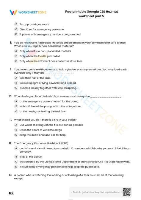 Hazardous Material Practice Test For Cdl at Ruth Leet blog