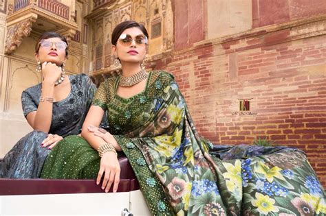 MN SAREE SWAROVSKI VOL 5 6501-6512 SERIES NET SAREE WITH SEQUENCE WORK ...