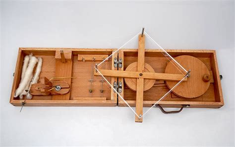 Buy Wooden Box Charkha - Spinning Wheel, Hand Spinning Yarn Premium ...