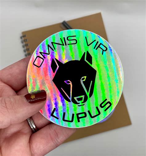 Sticker Holographic Red Rising, Omnis Vir Lupus, Howler Stickers ...
