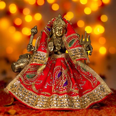 Buy Radha Rani/Mata Rani/Laxmi Ji Dress with Work - Online in India ...