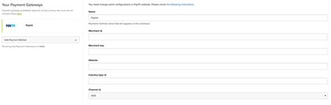 How to Setup Paytm with your Online Store