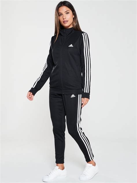 Adidas Team Sports Tracksuit - Black | Tracksuit women, Adidas outfit ...