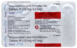 Razel F 10 Tablet 15: Uses, Side Effects, Price & Substitutes
