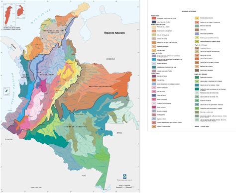 Mapa De Colombia Regiones Naturales