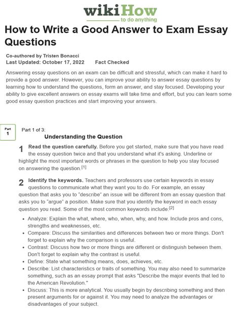 Image result for Answer Question Prompt Essay