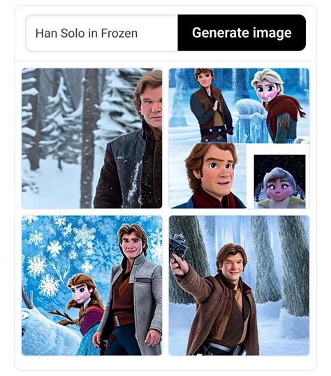 Han Solo in Frozen : r/weirddalle