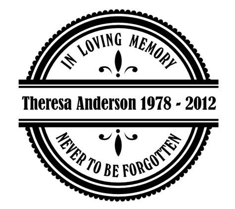 Image result for In Loving Memory Back Window Decals