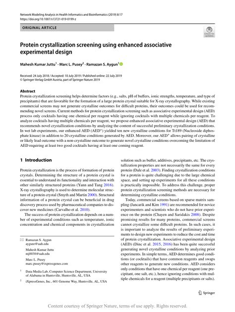 Image result for Protein Crystallization Screening
