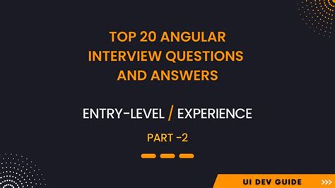 Angular YouTube Interview Questions 的图像结果