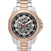 TIMEX Automatic Analog Watch for Man with Black Round Dial & Black ...