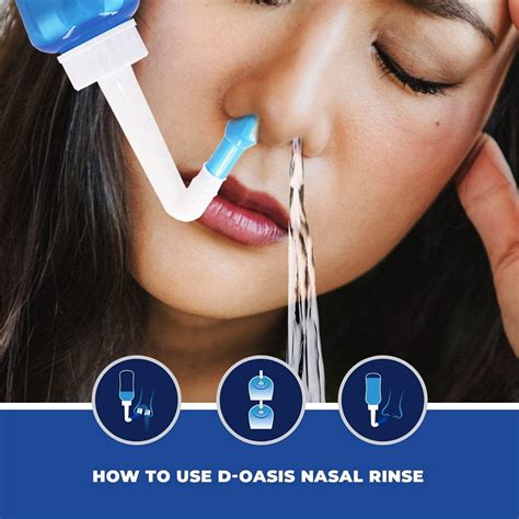 Oasis Neti Pot Sinus Rinse Kit - 300ml Nasal Irrigation System for Allergy Relief in Adults ...