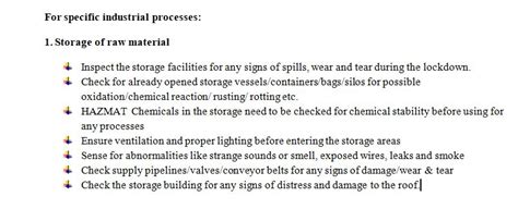 MHA guidelines on restarting manufacturing industries during and after ...