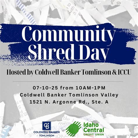 Community Shred Day - Valley, 1521 N Argonne Rd, Spokane Valley, WA ...