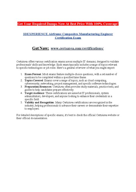 3 Dexperience Airframe Composites Manufacturing Engineer Certification ...