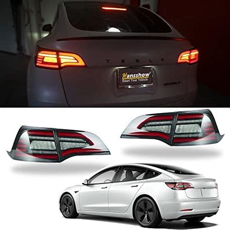 Hansshow LED Tail Light for Tesla Model 3/Y 2017-2022, Streamlined LED ...