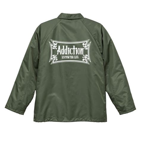 【Addiction Kustom The Life】 CROSS LOGO Nylon Coach Jacket（ボア付き）〈受注受付中 ...