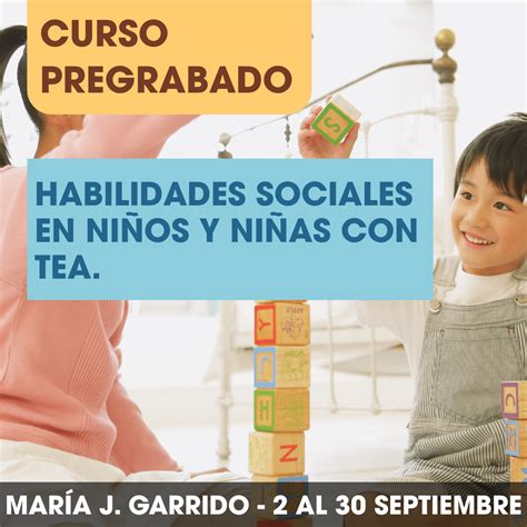 Habilidades Sociales en niños y niñas con TEA. 2 al 30 Septiembre ...