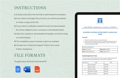 Student Education Plan Template in Word, PDF - Download | Template.net