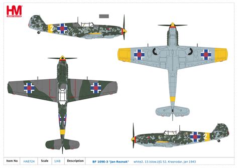 BF 109E-3 "Jan Reznak" white2, 13.(slow.)/JG 52, Krasnodar, Jan 1943