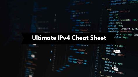 Image result for Classful Addressing IPv4 Cheat Sheet