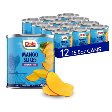Dole Canned Mango Slices, Sweetened in Syrup, 15.5 India | Ubuy