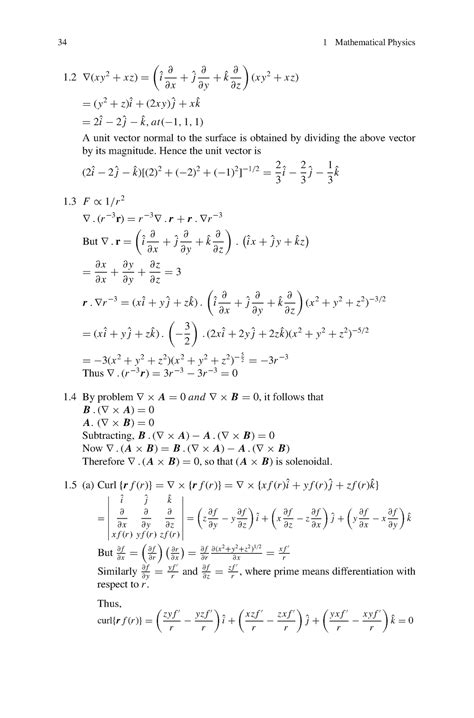 Modern Physics Notes (66) - 34 1 Mathematical Physics 1 ∇(x y 2 + x z ...