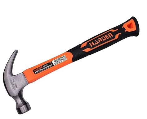 Harden Professional 450 Grams Carbon Steel Claw Hammer with Fiberglass ...