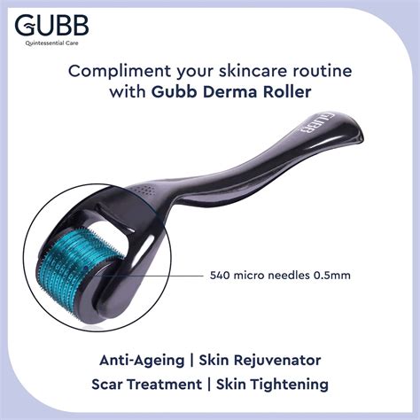 Buy GUBB DERMA ROLLER 0.5MM FOR HAIR REGROWTH, FACE ACNE SCARS & SKIN ...