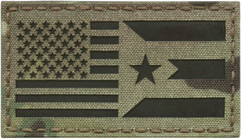 Buy IR Friendship USA Puerto Rico Flag 2x3.5 America OCP IFF Tactical ...