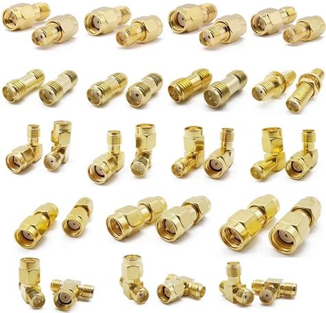 Buy 3AN Telecom SMA Connectors kit 18 Type SMA RP-SMA Adapter Plug and ...