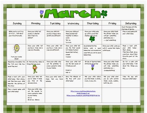 March Activity Calendar - Printable Calendars AT A GLANCE