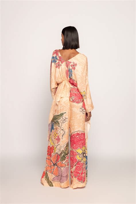 Saaksha & Kinni - Marigold Bandhani Print Kaftan - Elahe