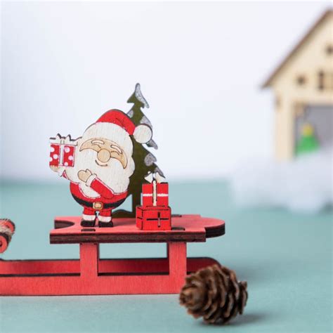 Home Décor - DIY Santa Sleigh Wooden Ornament For Room Décor |Nestasia