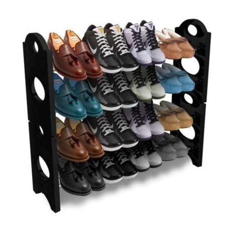 Go Hooked 4 Layer Plastic Shoe Rack Shoe Rack Plastic Shoe Rack Durable ...