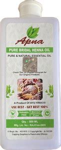 apna essential Mehandi Oil For Henna Powder Best dark stain henna oil ...