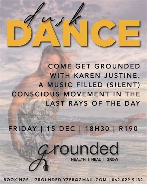 Dusk Dance and Move at Grounded Yzer, Grounded - Yzerfontein, Cape Town ...