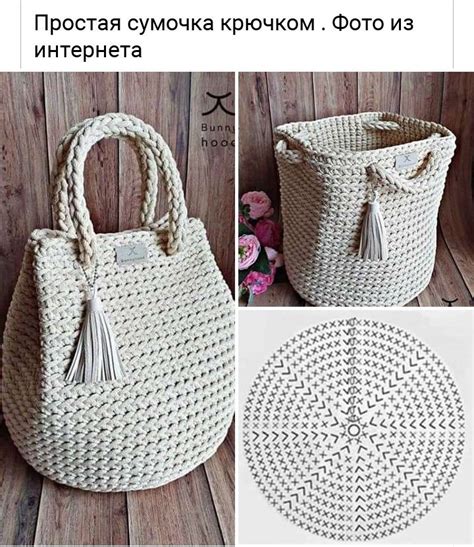 Вязаные сумки крючком схемы и описание
