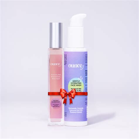 GENTLE HYDRATING FACEWASH + RED WINE GLOWNER MIST – Ounce Organic