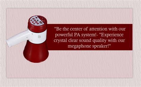 RENMAX Megaphone Speaker 30W – Portable PA System with Bluetooth, Voice ...