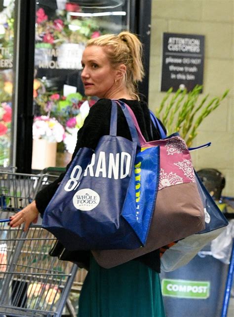 CAMERON DIAZ Shopping at Whole Foods in Beverly Hills 03/07/2019 ...