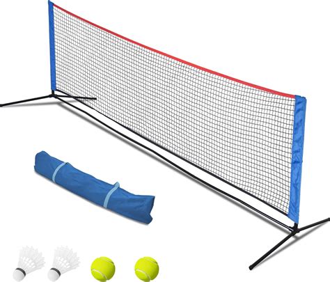 KAIDIDA Portable Tennis Net, Badminton Net Set Adjustable Height Net ...