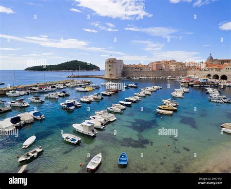 Croatia, Dubrovnik - Adriatic Sea, Old Port Stock Photo - Alamy