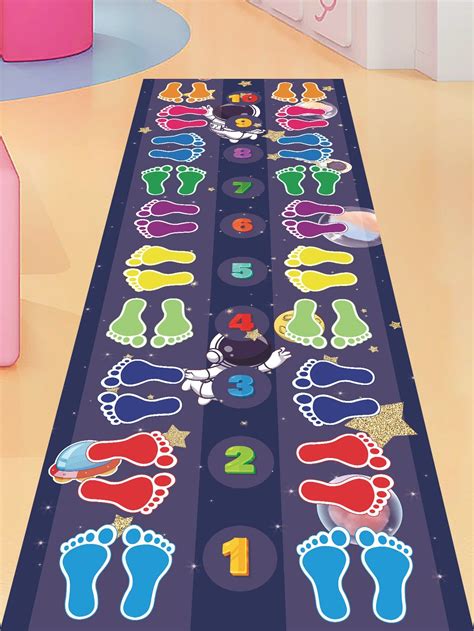 Footprint Pattern Game Floor Sticker for Preschool Activities
