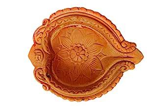 Buy RM Creations Handmade Traditional Plain Mitti Diya-Deepak-Clay Diya ...