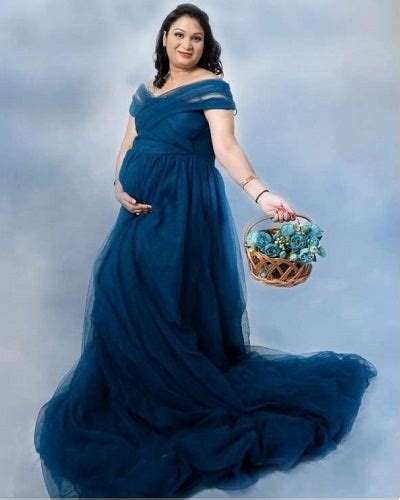 G1022, Navy Blue Maternity Shoot Trail Gown, Size(All) – Style Icon www ...
